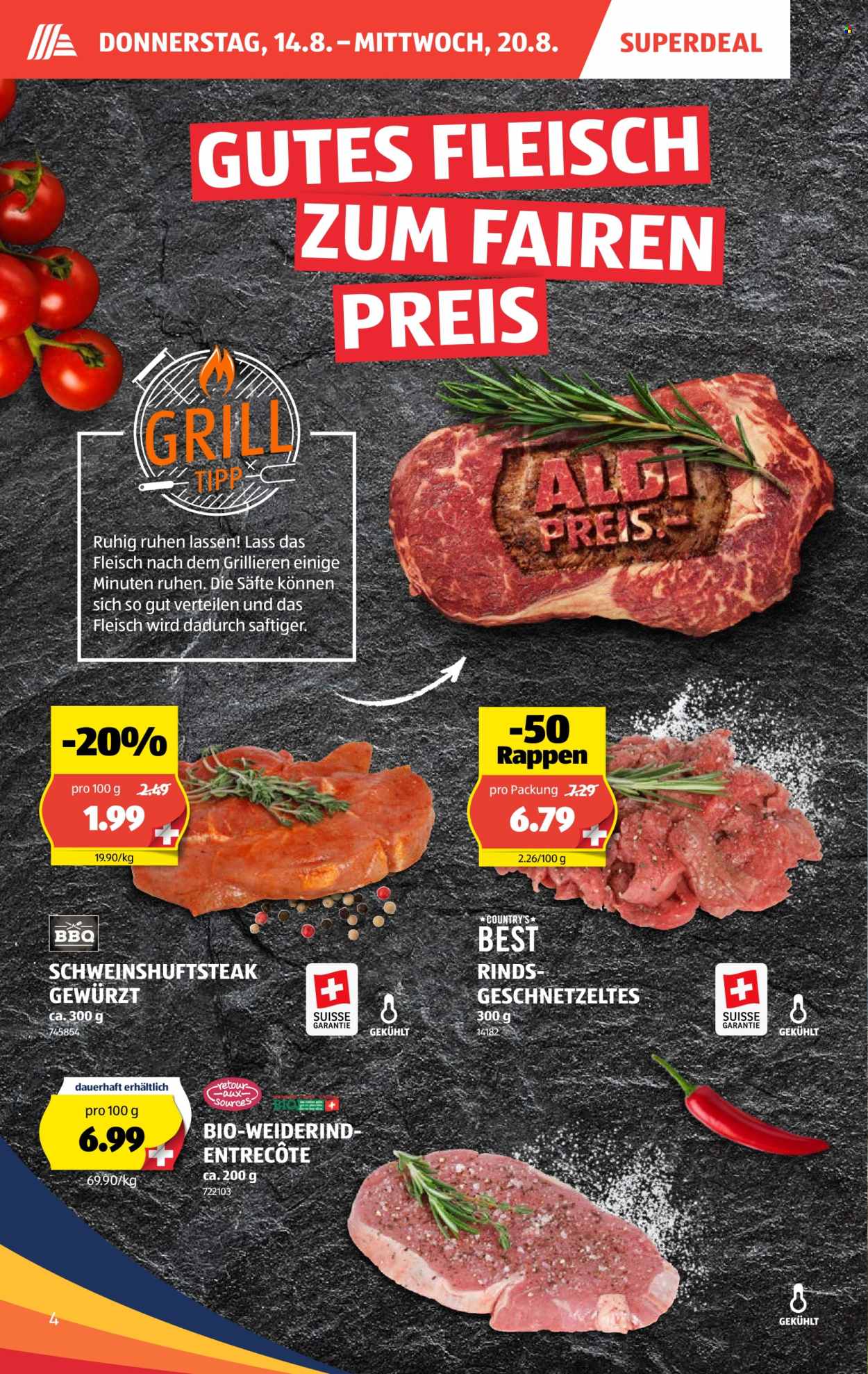 Catalogue Aldi - 14.8.2025 - 20.8.2025. Page 4. Page 4