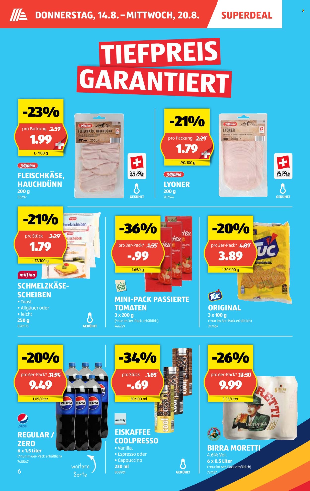 Catalogue Aldi - 14.8.2025 - 20.8.2025. Page 6. Page 6