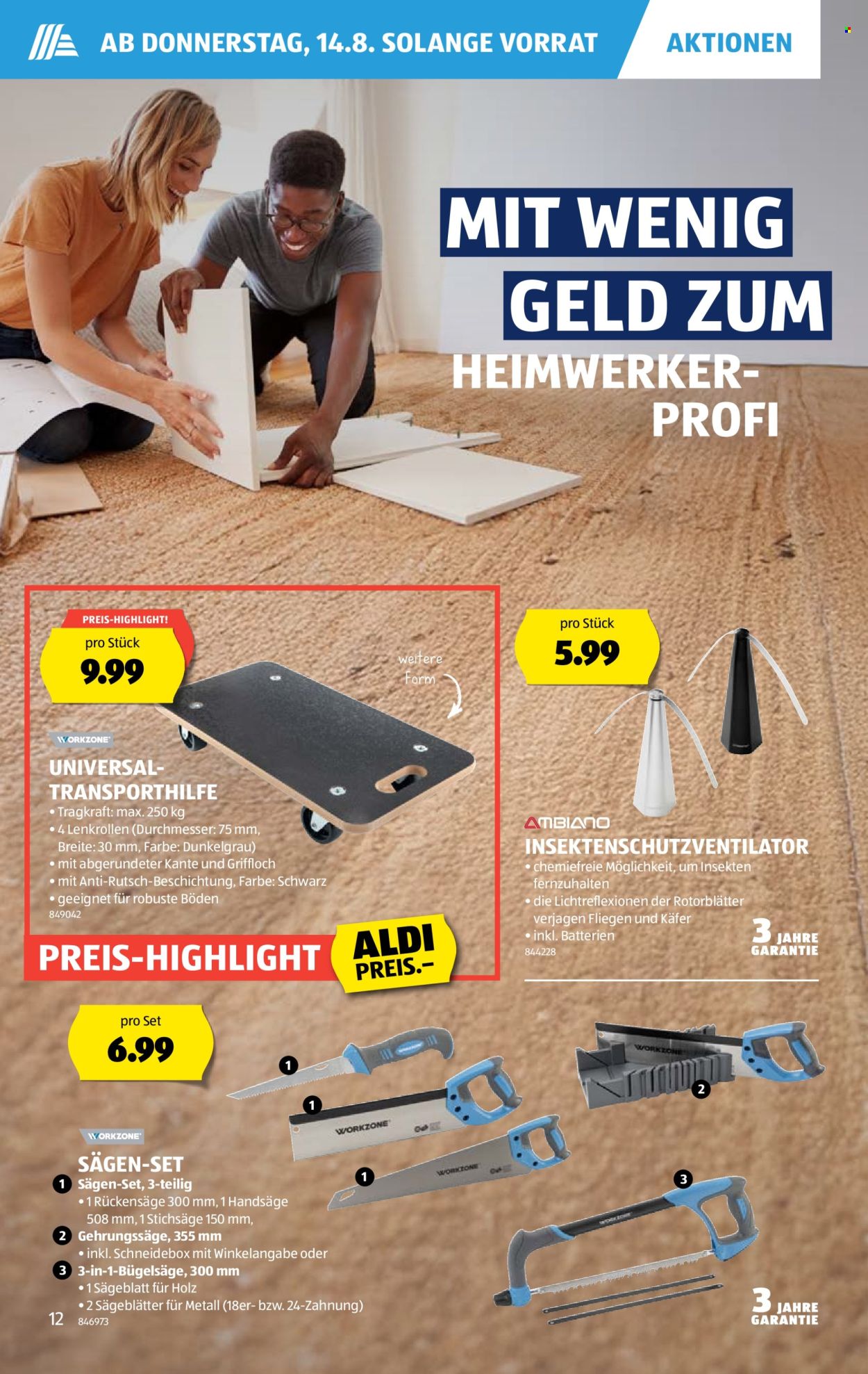 Catalogue Aldi - 14.8.2025 - 20.8.2025. Page 12. Page 12