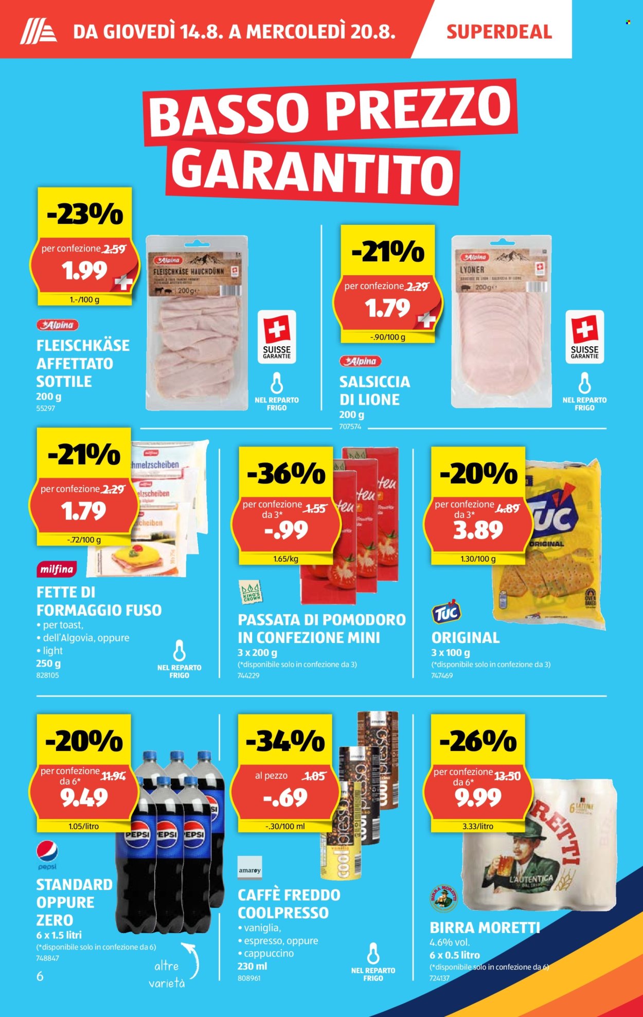 Catalogue Aldi - 14.8.2025 - 20.8.2025. Page 6. Page 6
