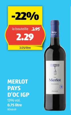 MERLOT PAYS D’OC IGP