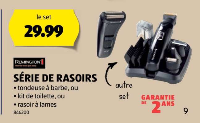 SÉRIE DE RASOIRS