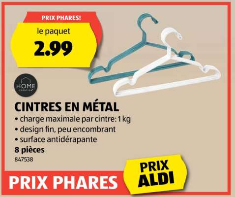 CINTRES EN MÉTAL