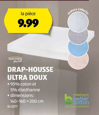 DRAP-HOUSSE ULTRA DOUX
