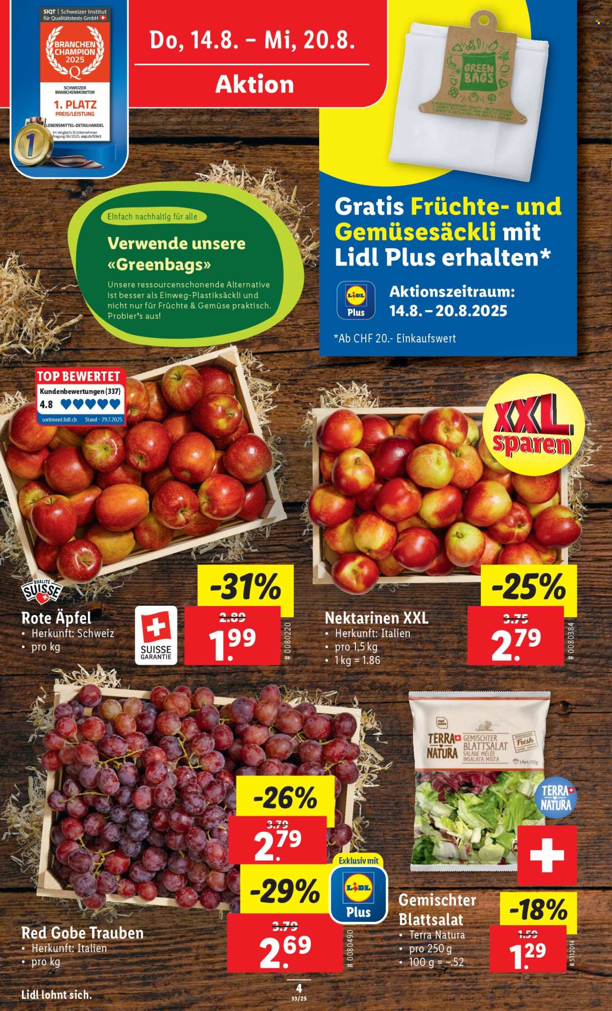 Catalogue Lidl - 14.8.2025 - 20.8.2025. Page 4. Page 4
