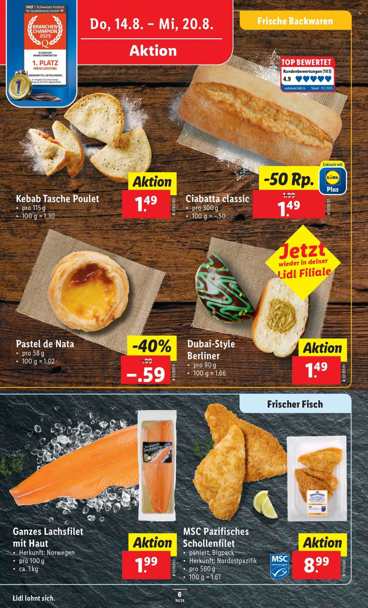 Catalogue Lidl - 14.8.2025 - 20.8.2025. Page 6. Page 6