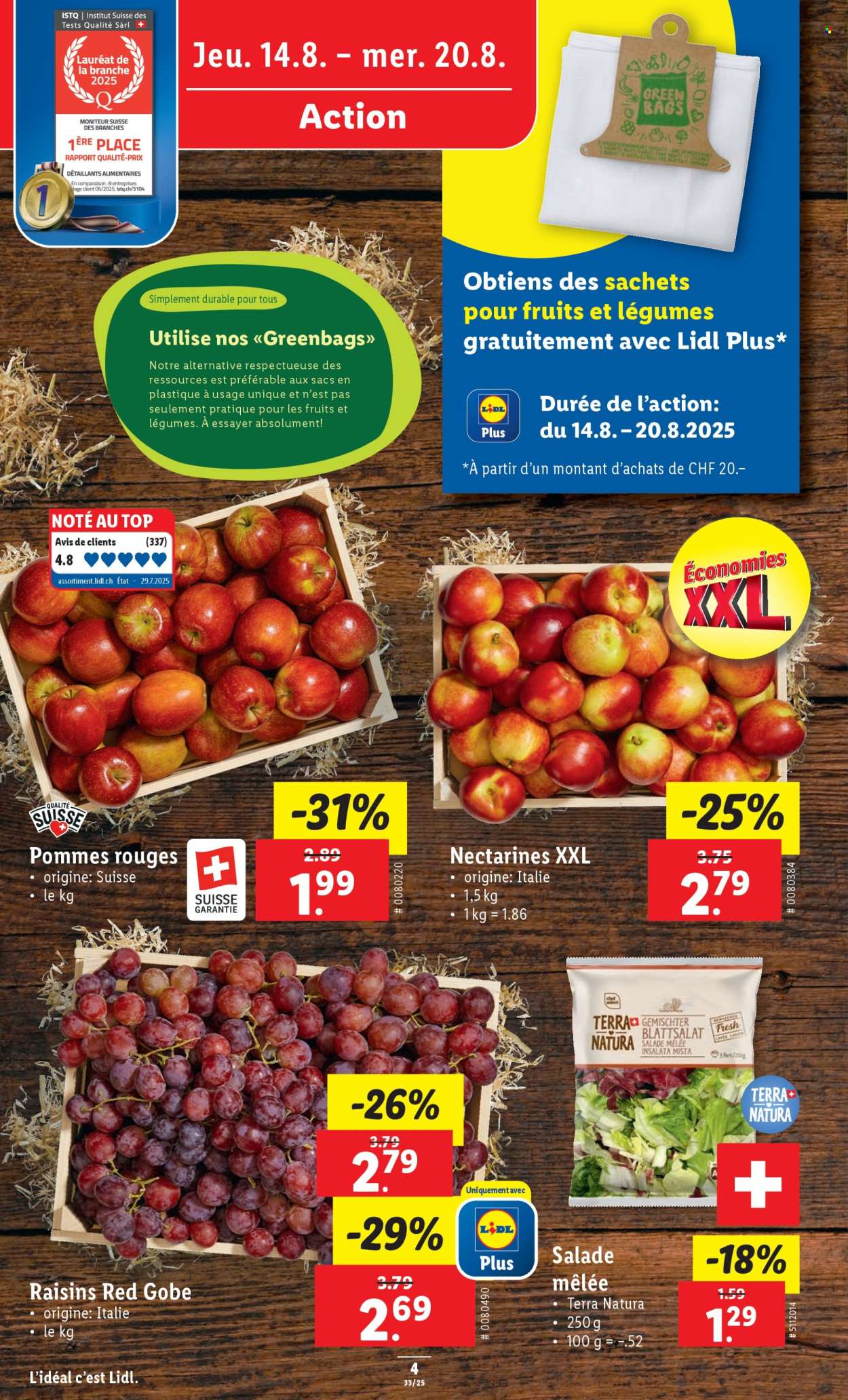 Catalogue Lidl - 14.8.2025 - 20.8.2025. Page 4. Page 4