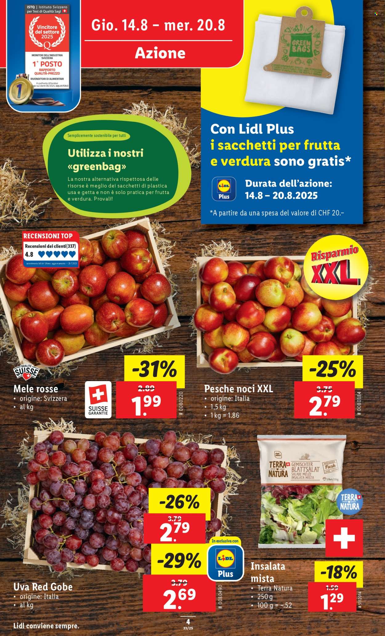 Catalogue Lidl - 14.8.2025 - 20.8.2025. Page 4. Page 4