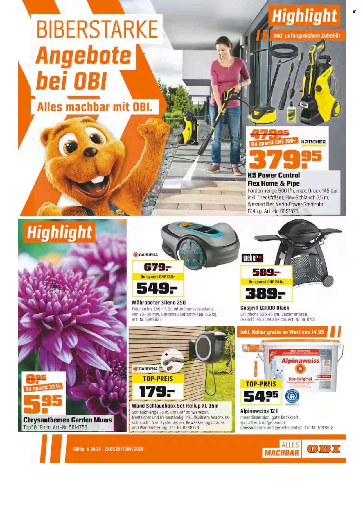 Catalogue OBI - 11.8.2025 - 23.8.2025. Page 1. Page 1