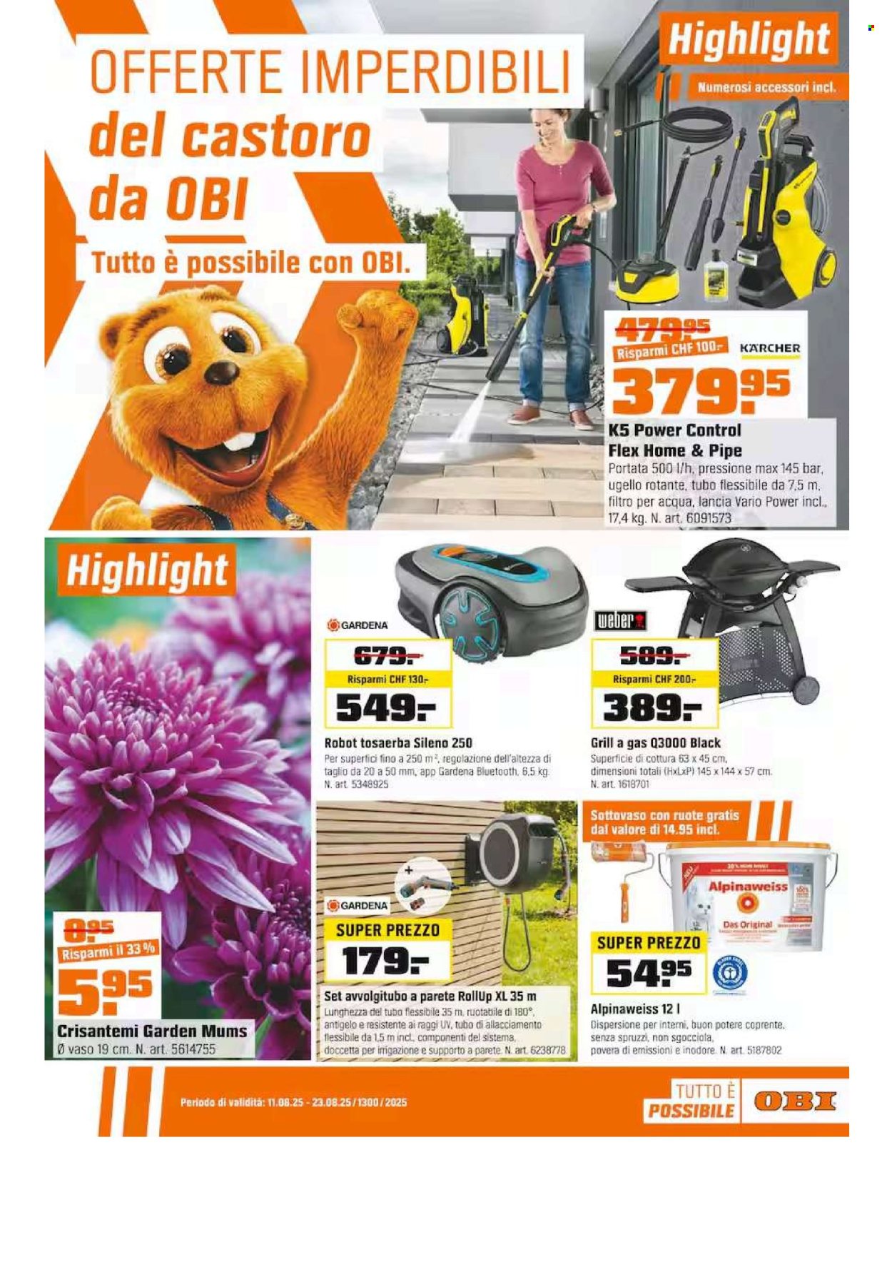 Catalogue OBI - 11.8.2025 - 23.8.2025. Page 1. Page 1