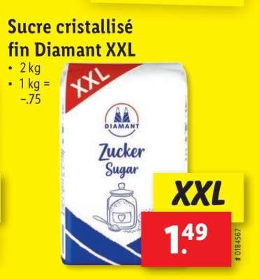 Sucre cristallisé fin Diamant XXL