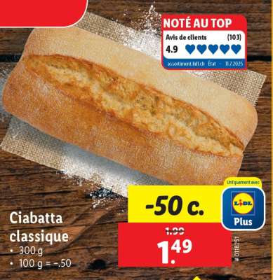 Ciabatta classique