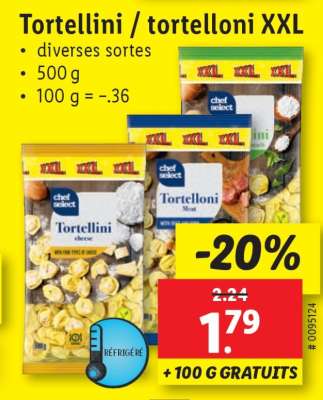Tortellini/​tortelloni XXL