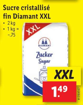 Sucre cristallisé fin Diamant XXL