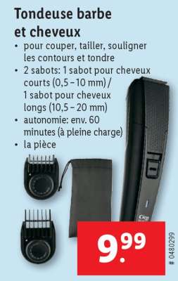 Tondeuse barbe et cheveux
