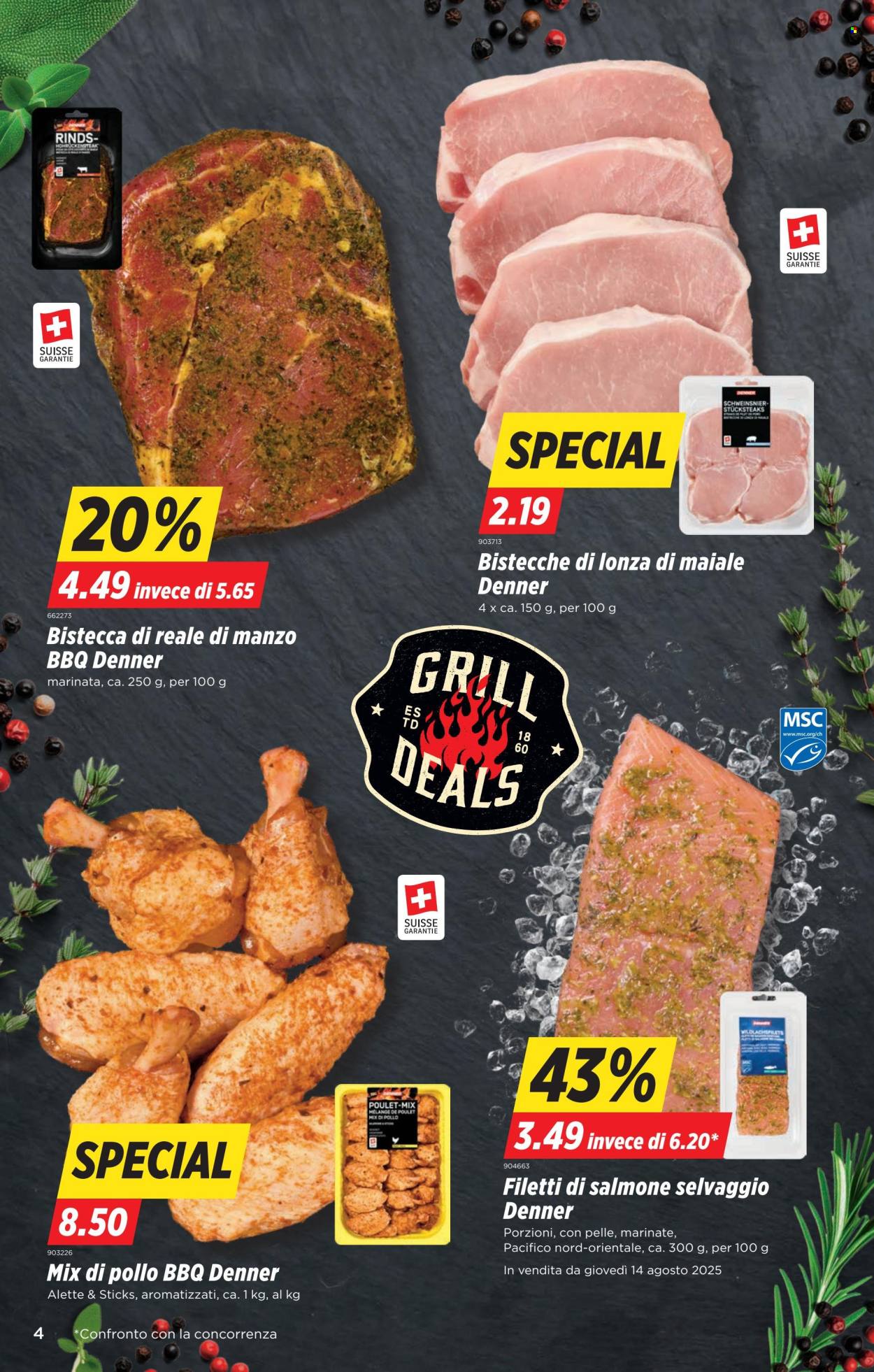 Catalogue Denner - 12.8.2025 - 18.8.2025. Page 4. Page 4