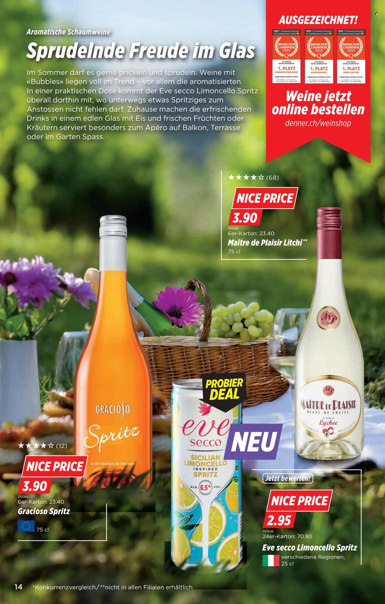 Catalogue Denner - 12.8.2025 - 18.8.2025. Page 14. Page 14