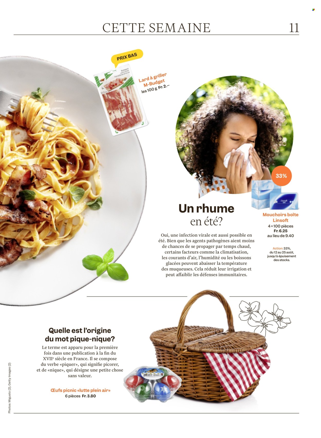 Catalogue Migros - 12.8.2025 - 18.8.2025. Page 11. Page 11