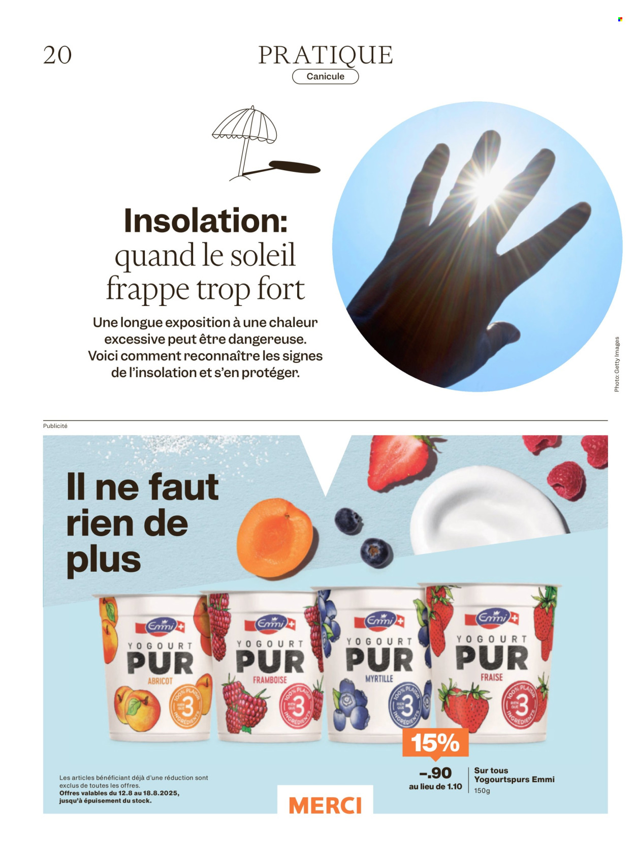 Catalogue Migros - 12.8.2025 - 18.8.2025. Page 20. Page 20