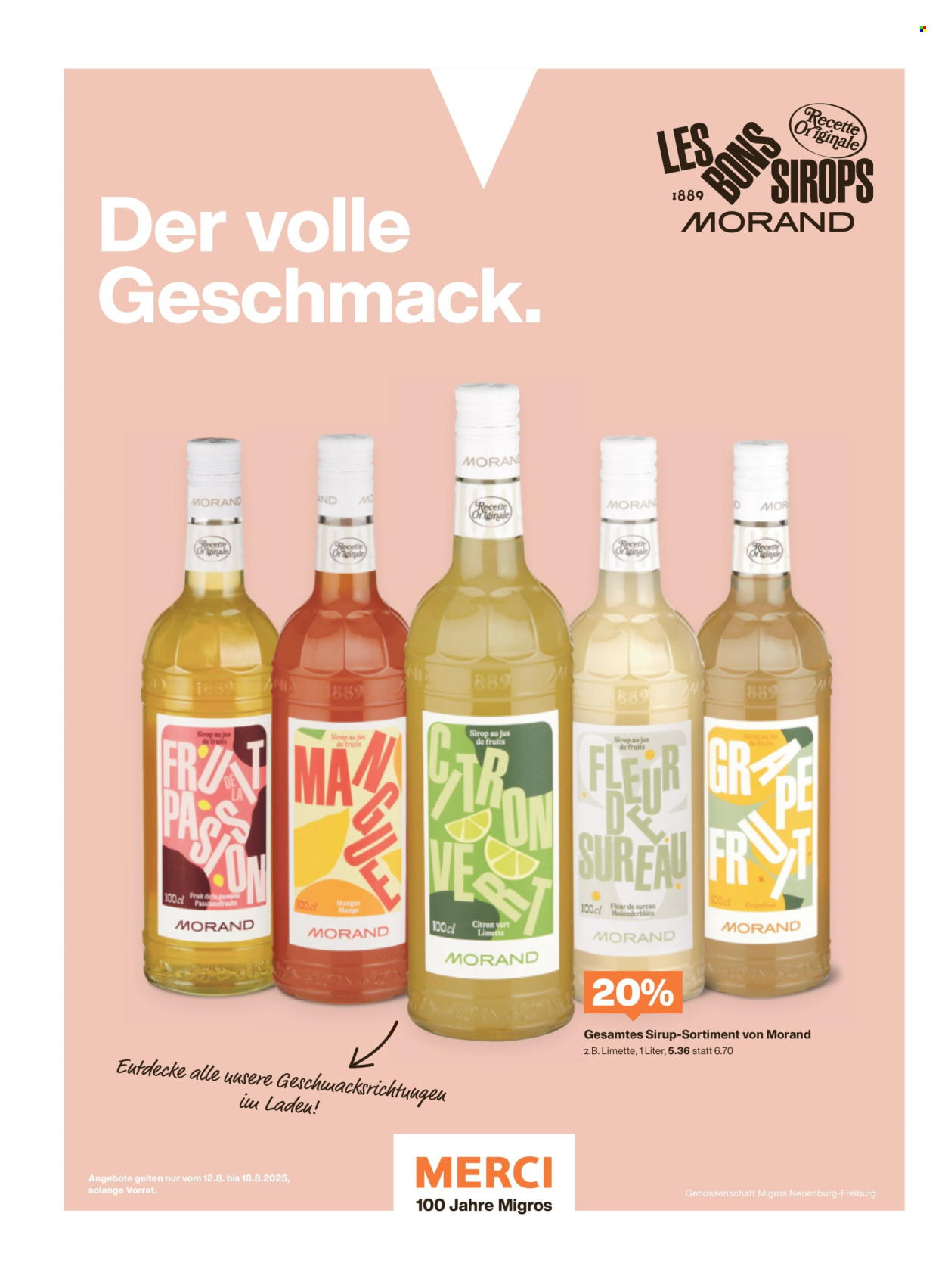 Catalogue Migros - 12.8.2025 - 18.8.2025. Page 42. Page 42