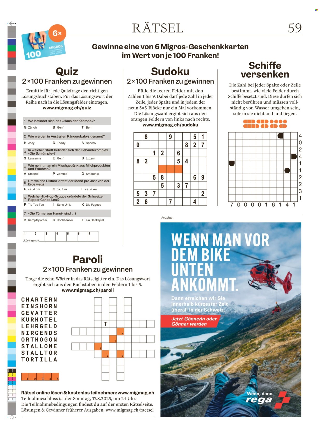 Catalogue Migros - 12.8.2025 - 18.8.2025. Page 59. Page 59