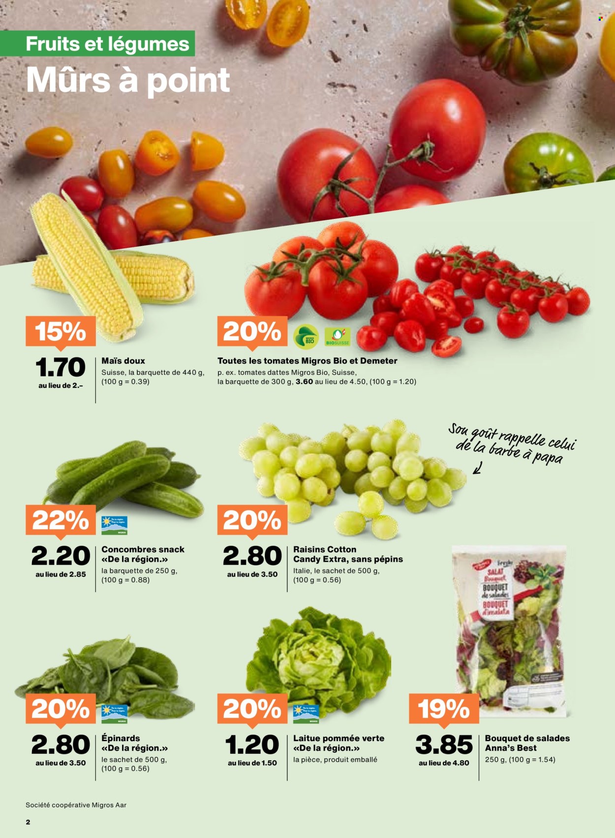 Catalogue Migros - 12.8.2025 - 18.8.2025. Page 2. Page 2