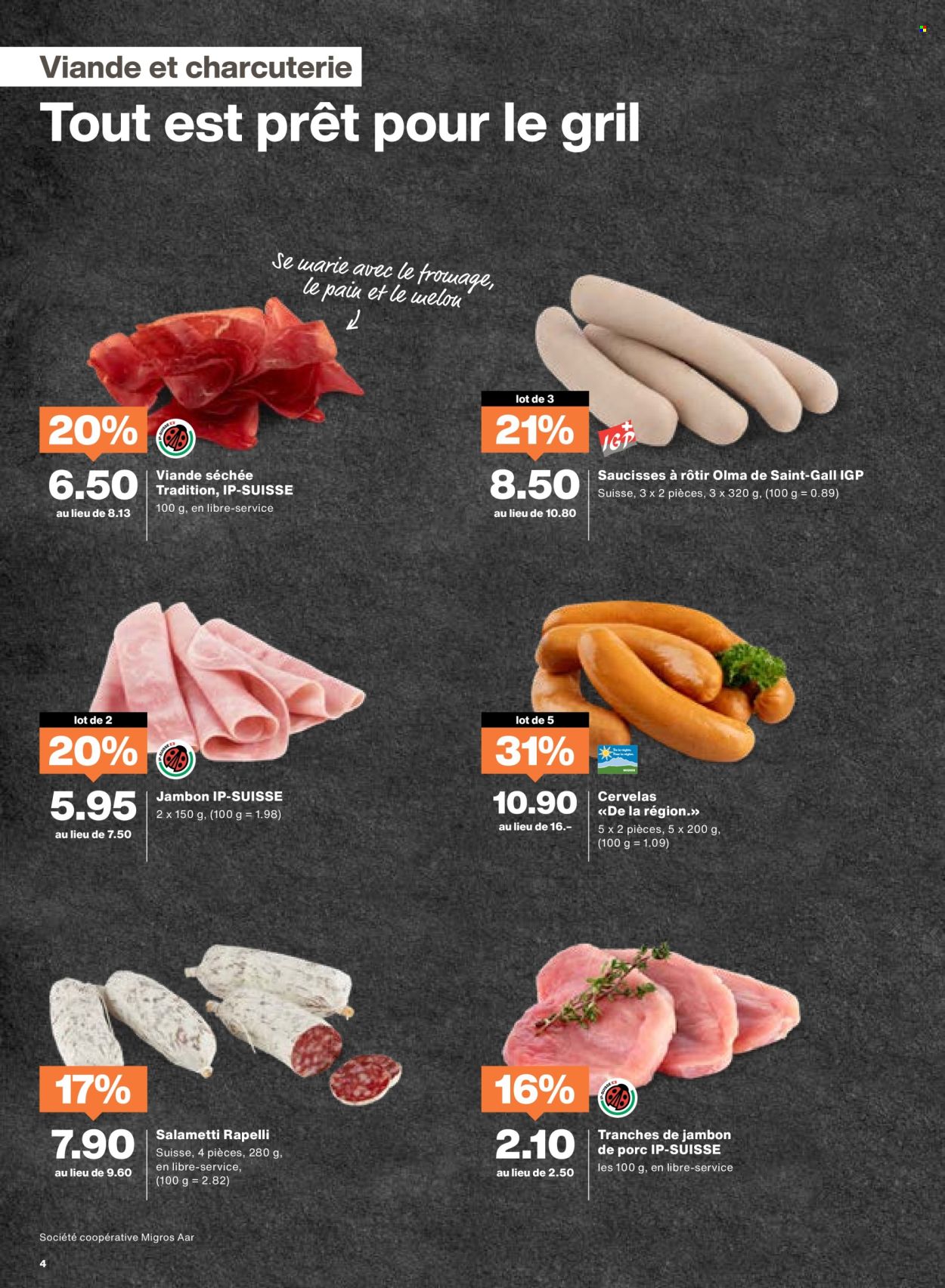 Catalogue Migros - 12.8.2025 - 18.8.2025. Page 4. Page 4
