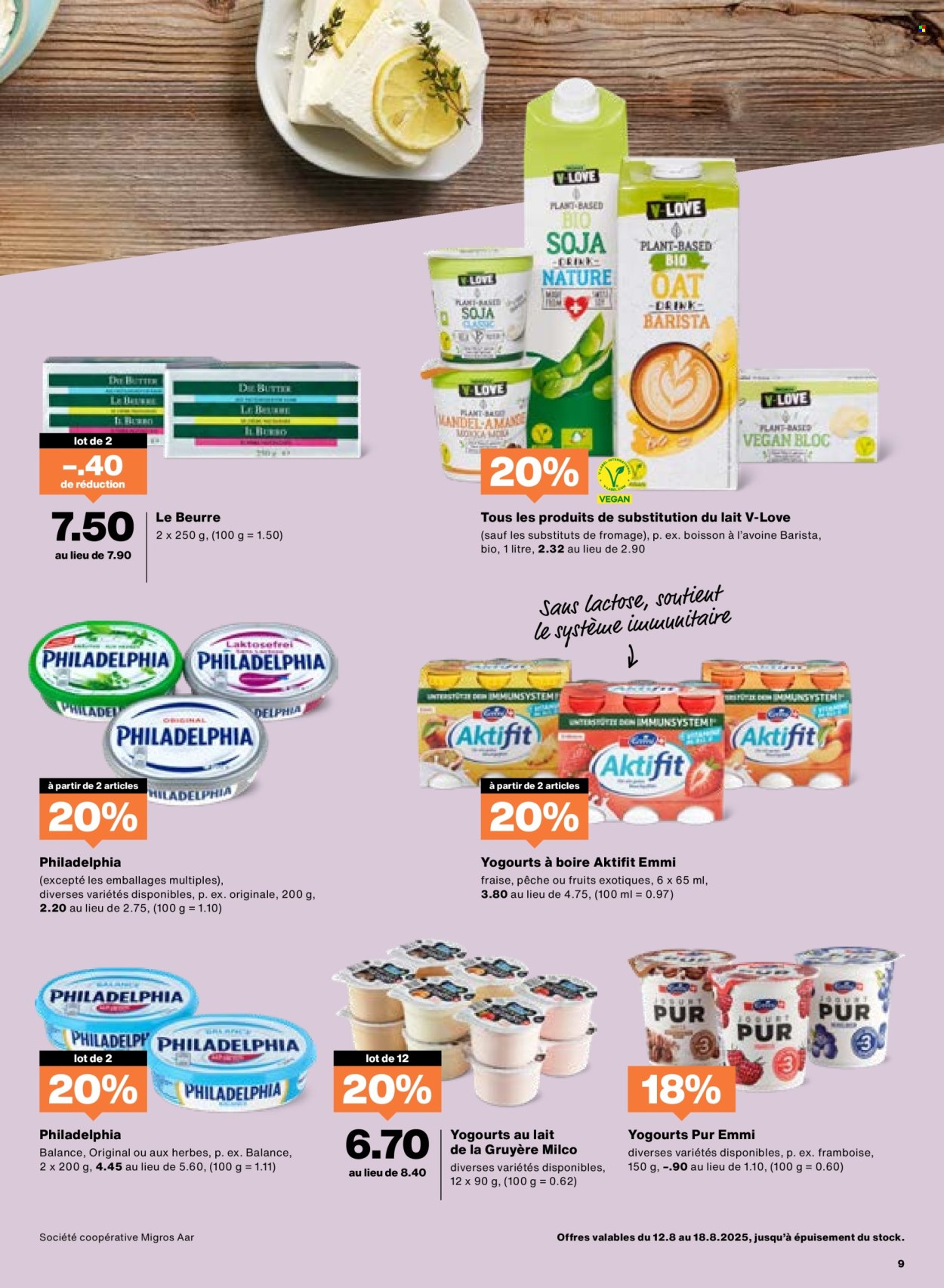 Catalogue Migros - 12.8.2025 - 18.8.2025. Page 9. Page 9