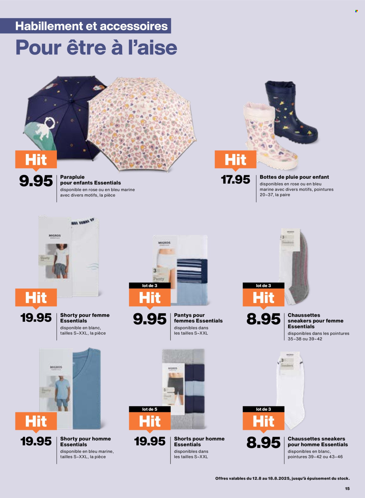 Catalogue Migros - 12.8.2025 - 18.8.2025. Page 15. Page 15