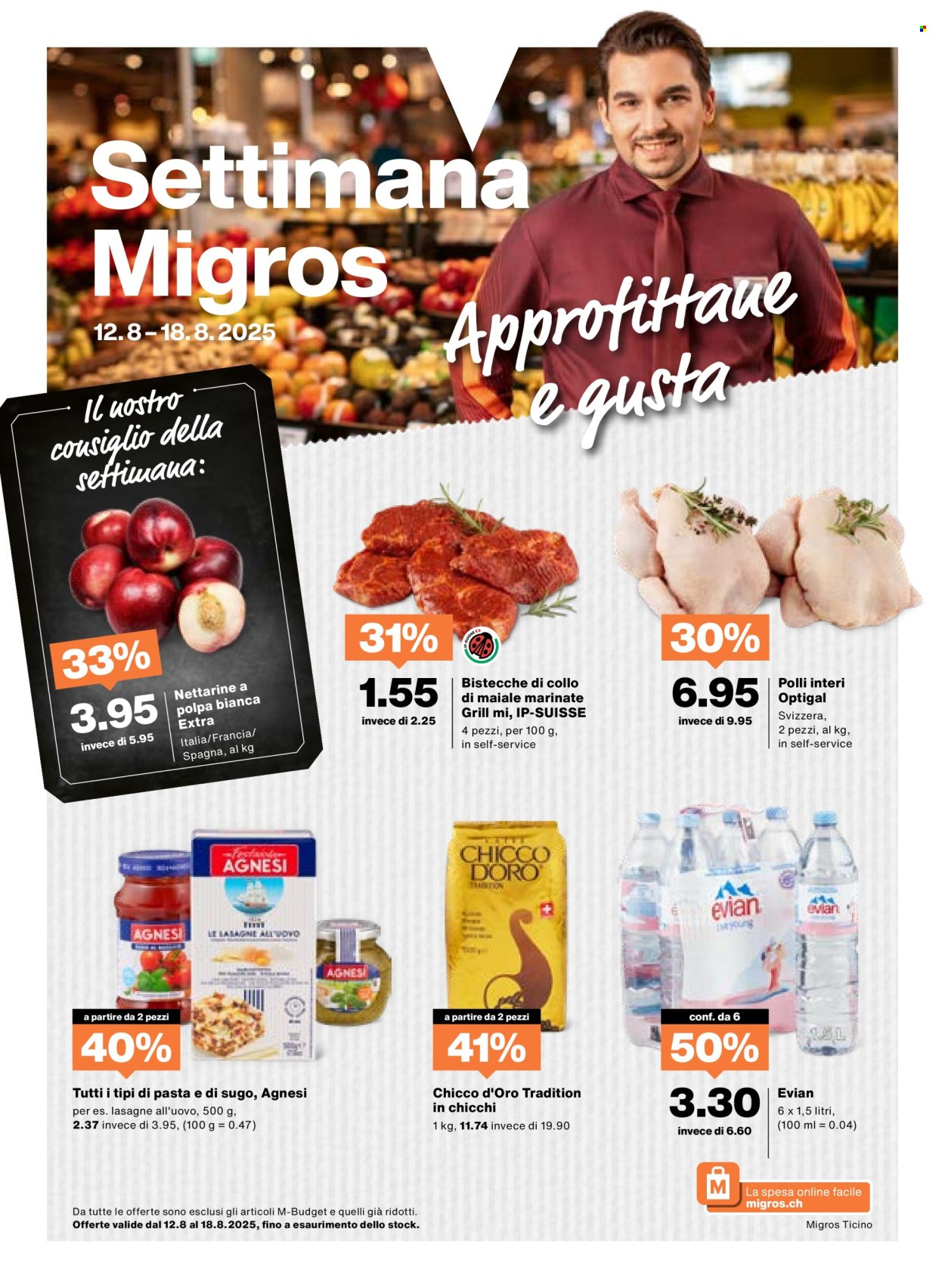 Catalogue Migros - 12.8.2025 - 18.8.2025. Page 1. Page 1