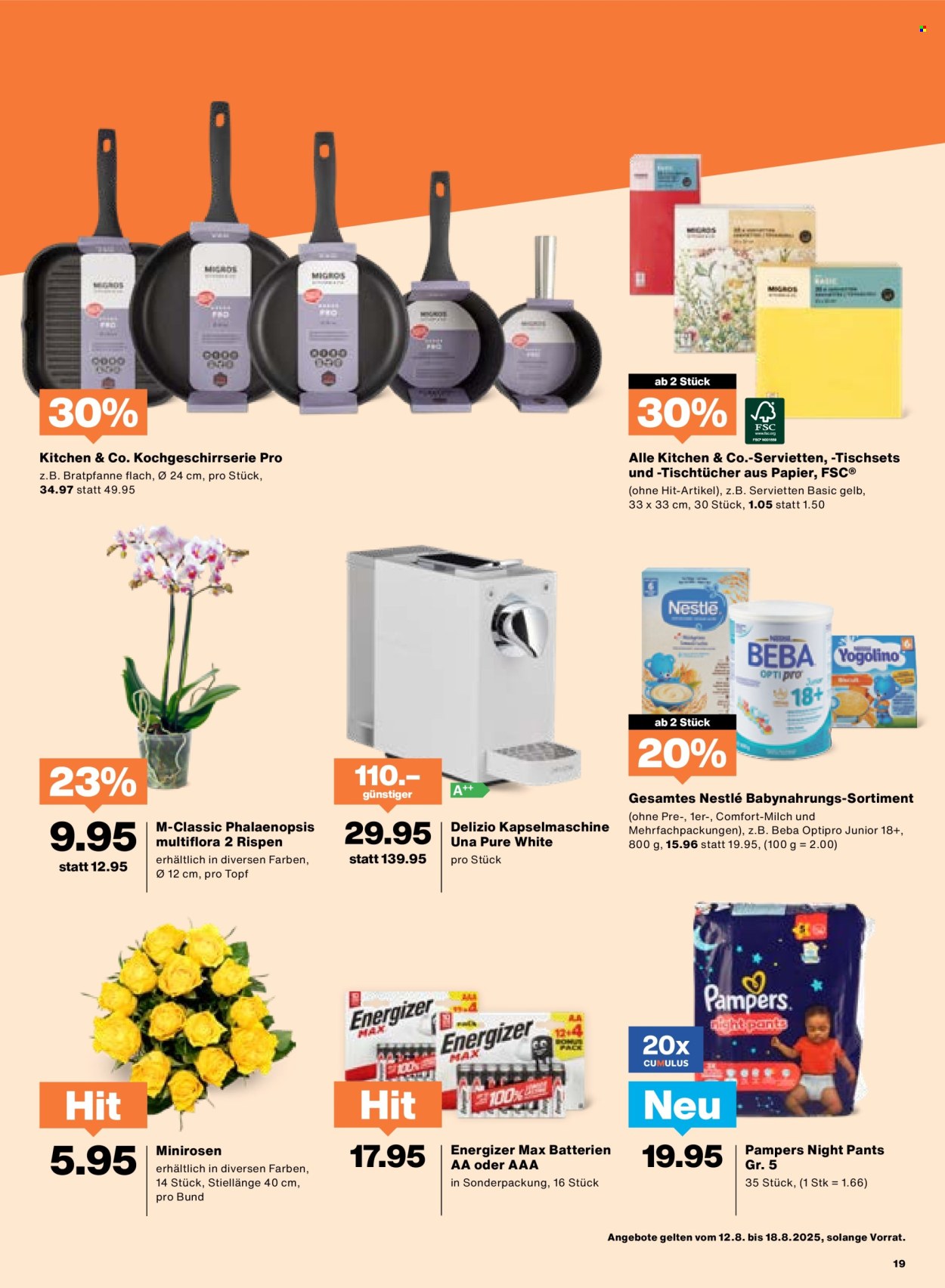 Catalogue Migros - 12.8.2025 - 18.8.2025. Page 19. Page 19