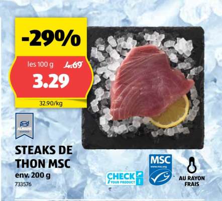 STEAKS DE THON MSC