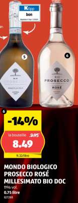 MONDO BIOLOGICO PROSECCO ROSÉ MILLESIMATO BIO DOC