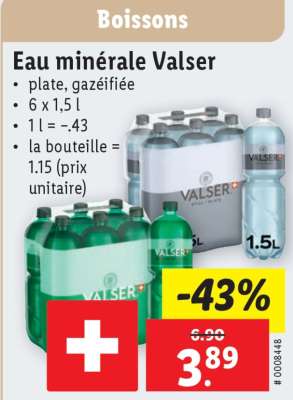 Eau minérale Valser