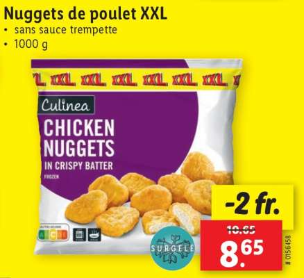 Nuggets de poulet XXL