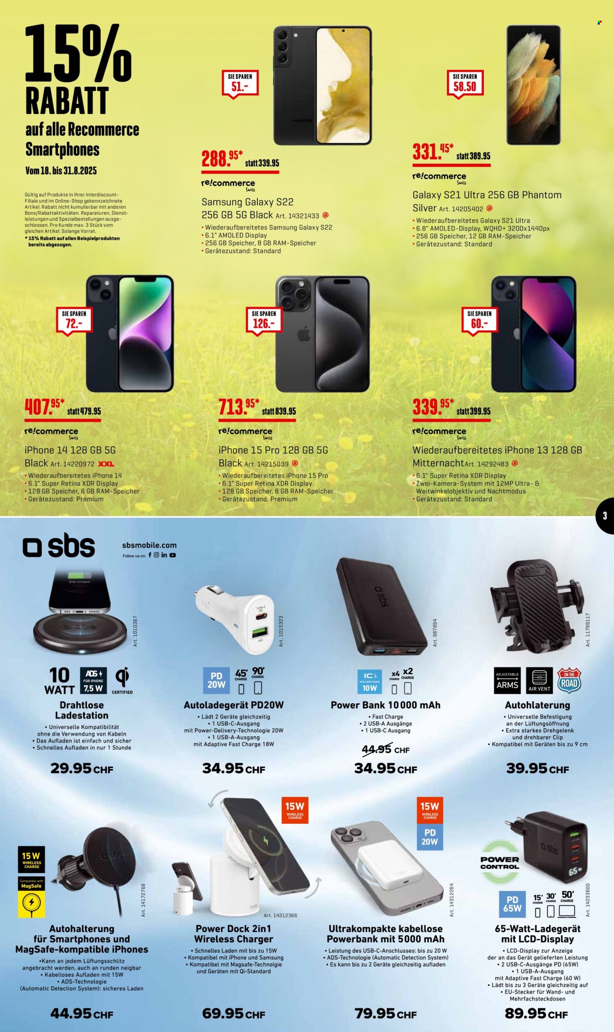Catalogue Interdiscount - 18.8.2025 - 31.8.2025. Page 3. Page 3