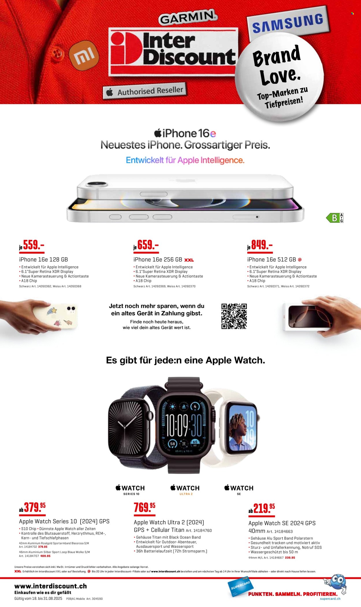 Catalogue Interdiscount - 18.8.2025 - 31.8.2025. Page 4. Page 4