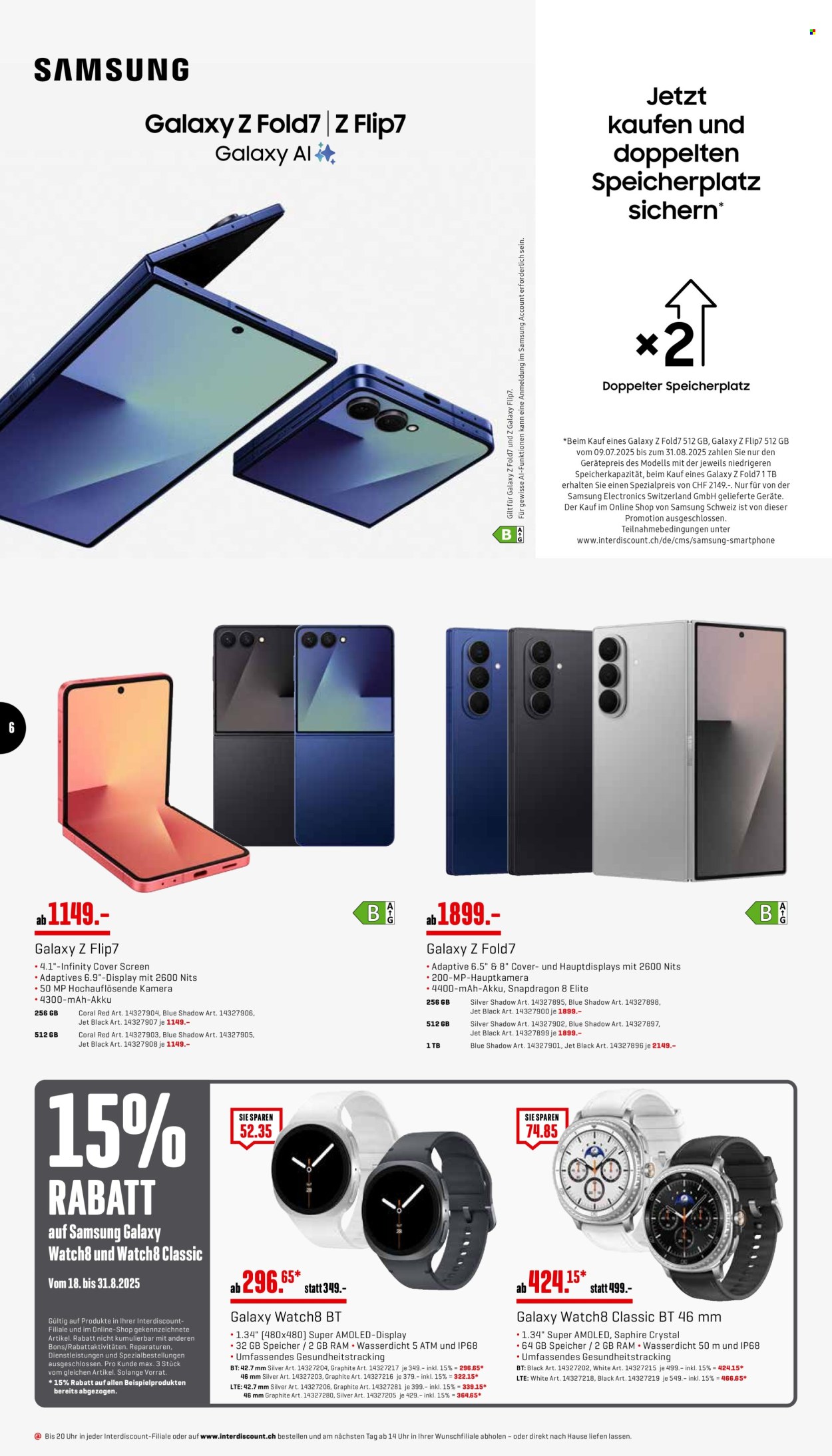 Catalogue Interdiscount - 18.8.2025 - 31.8.2025. Page 6. Page 6