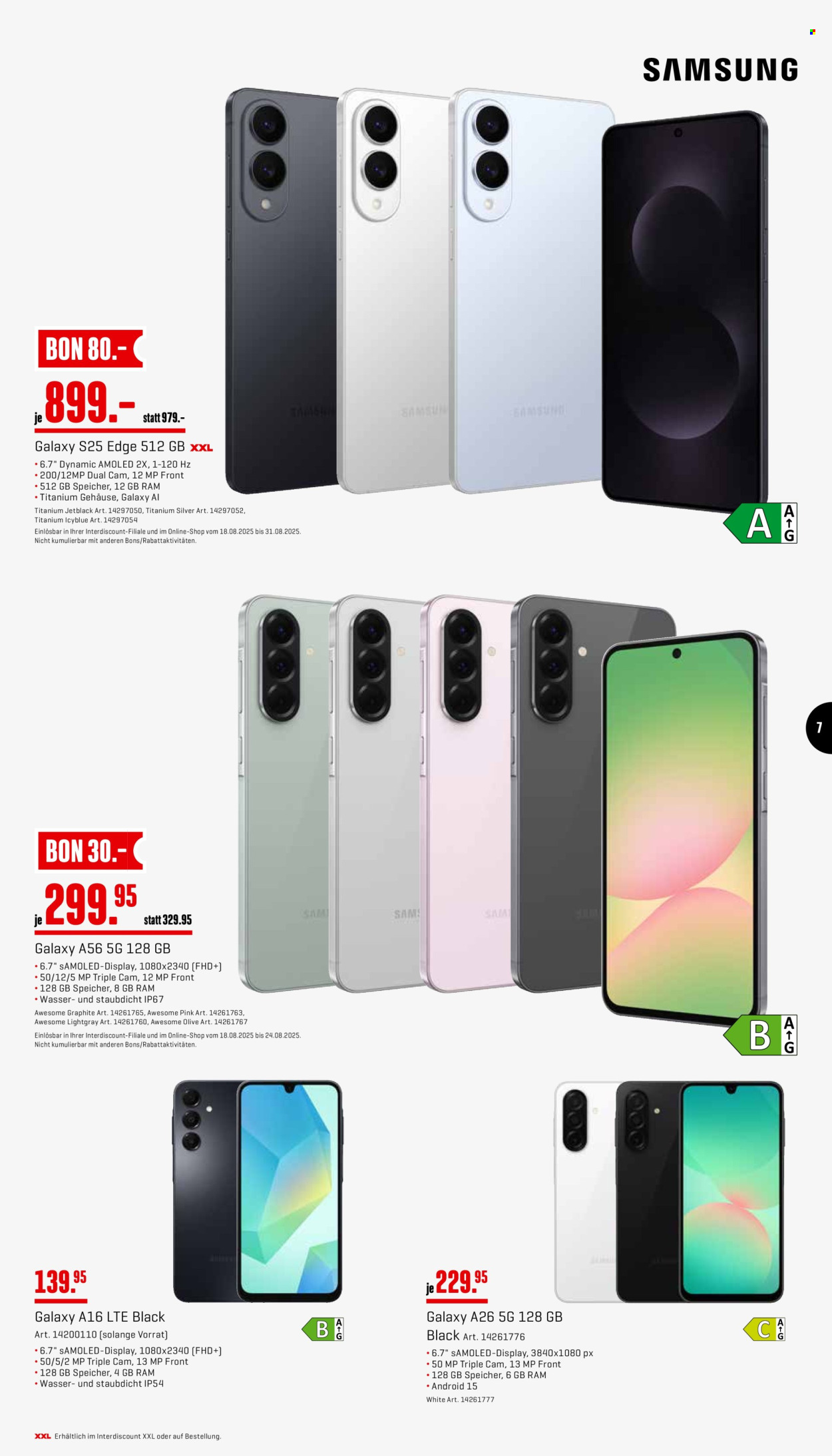 Catalogue Interdiscount - 18.8.2025 - 31.8.2025. Page 7. Page 7