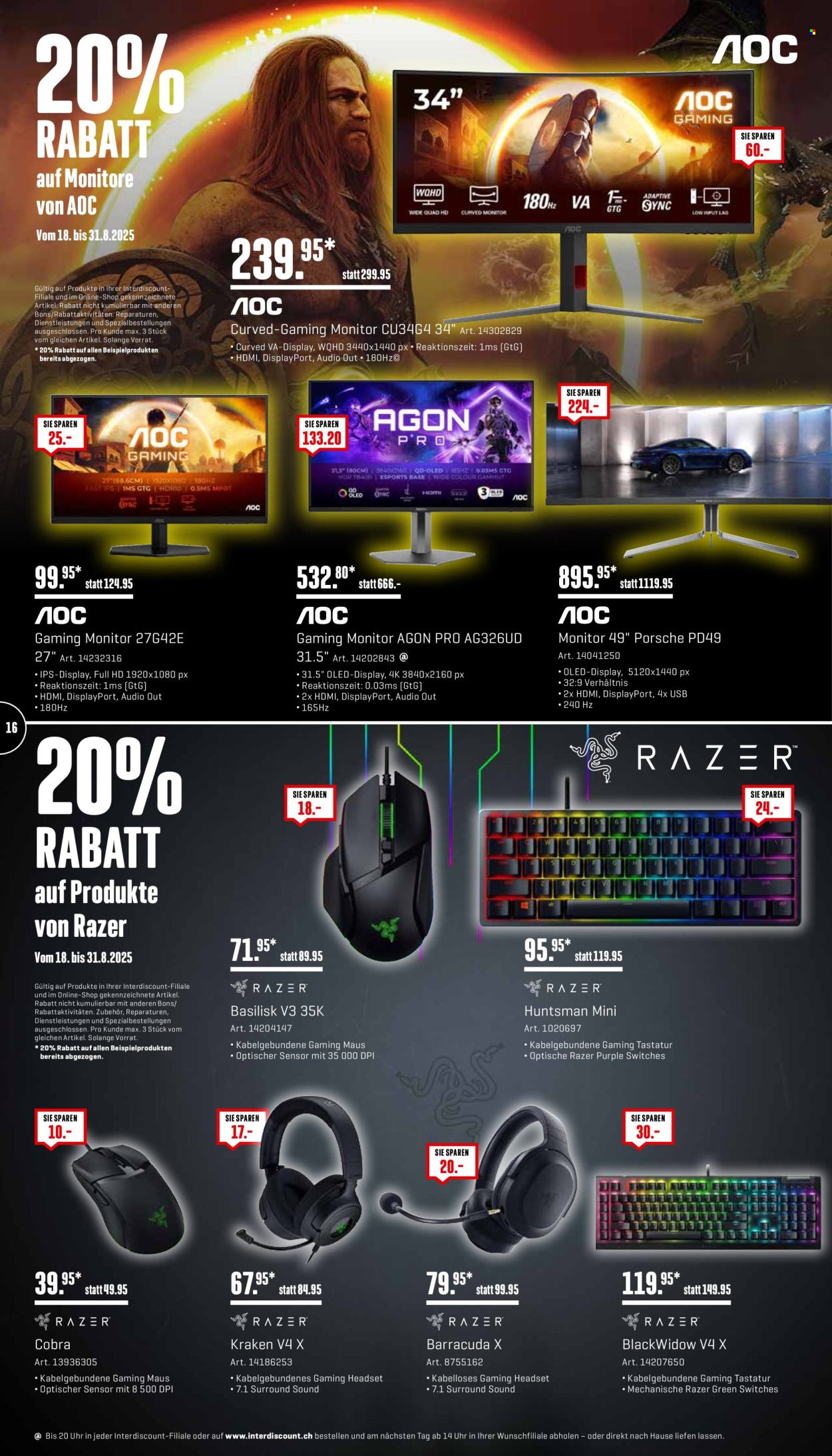 Catalogue Interdiscount - 18.8.2025 - 31.8.2025. Page 16. Page 16
