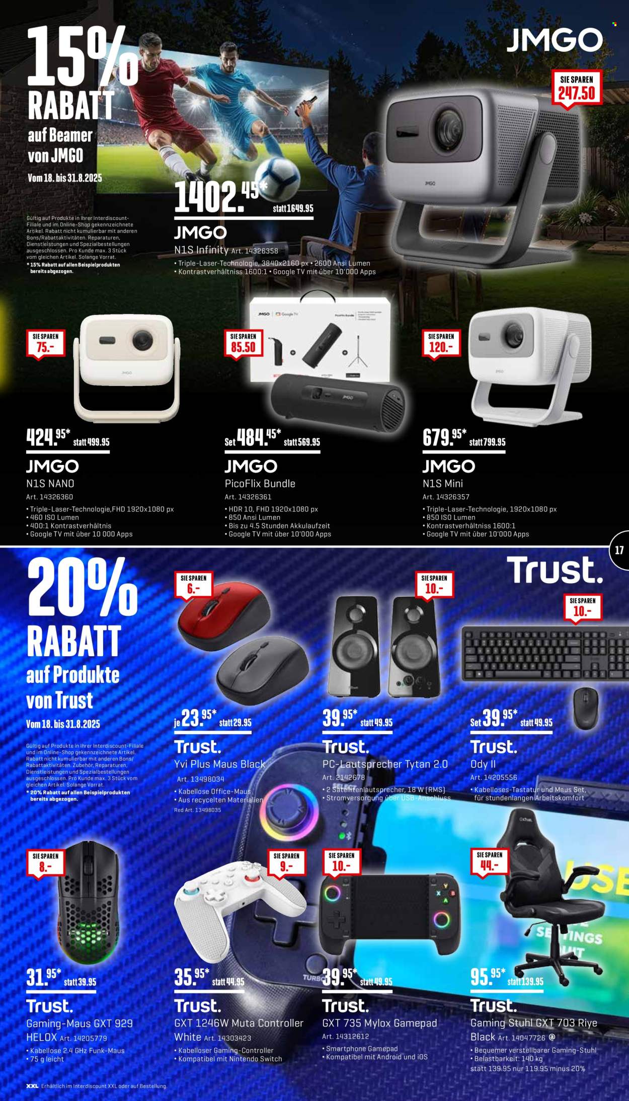 Catalogue Interdiscount - 18.8.2025 - 31.8.2025. Page 17. Page 17