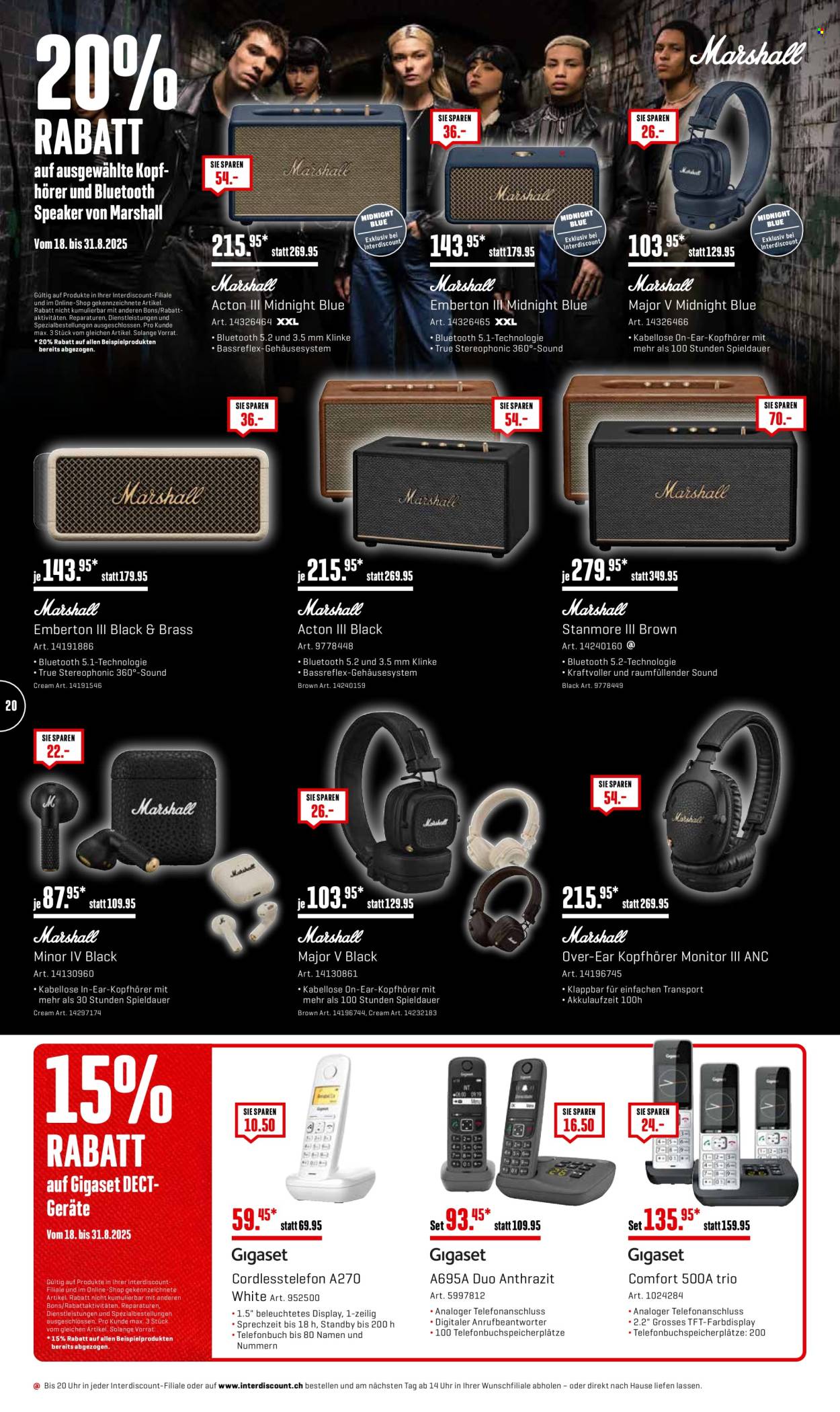 Catalogue Interdiscount - 18.8.2025 - 31.8.2025. Page 20. Page 20