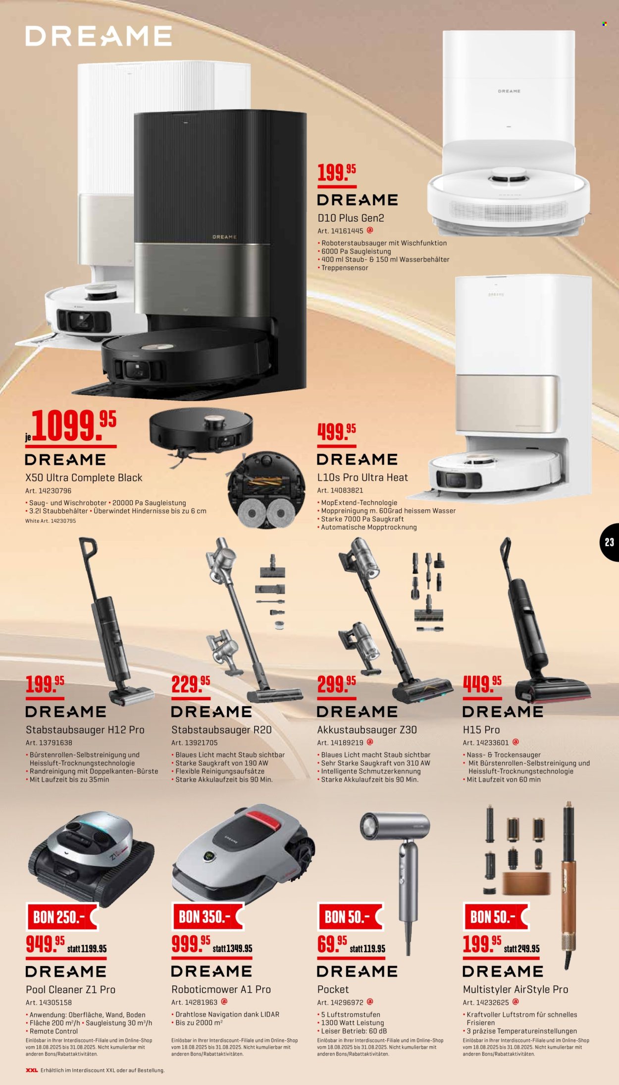 Catalogue Interdiscount - 18.8.2025 - 31.8.2025. Page 23. Page 23