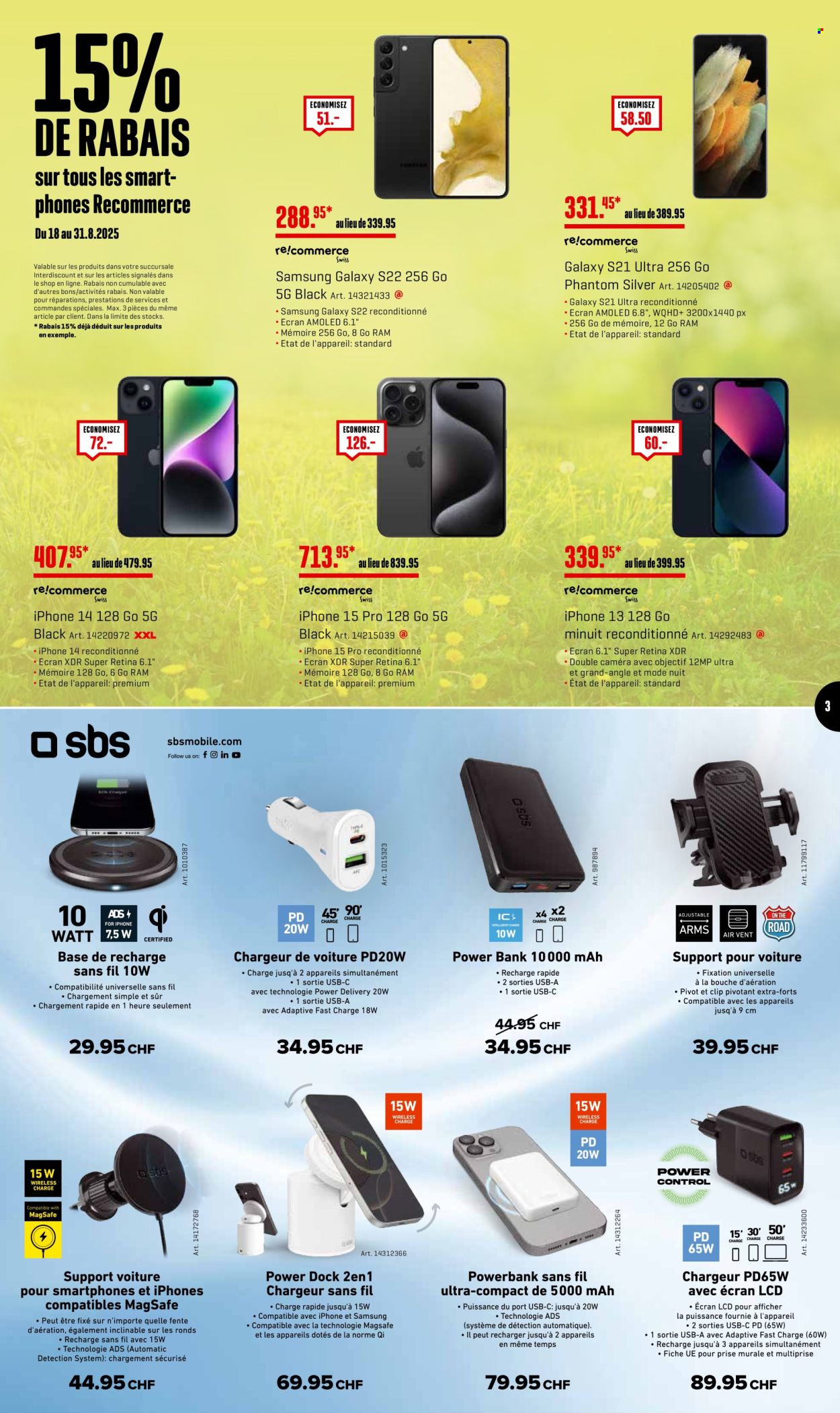 Catalogue Interdiscount - 18.8.2025 - 31.8.2025. Page 3. Page 3