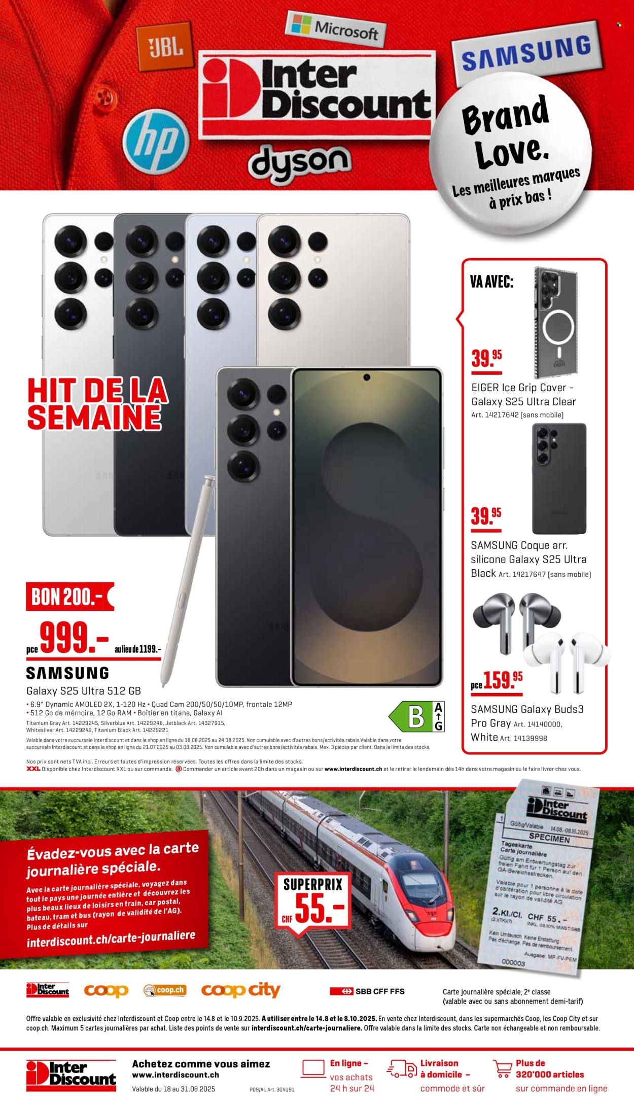 Catalogue Interdiscount - 18.8.2025 - 31.8.2025. Page 1. Page 1