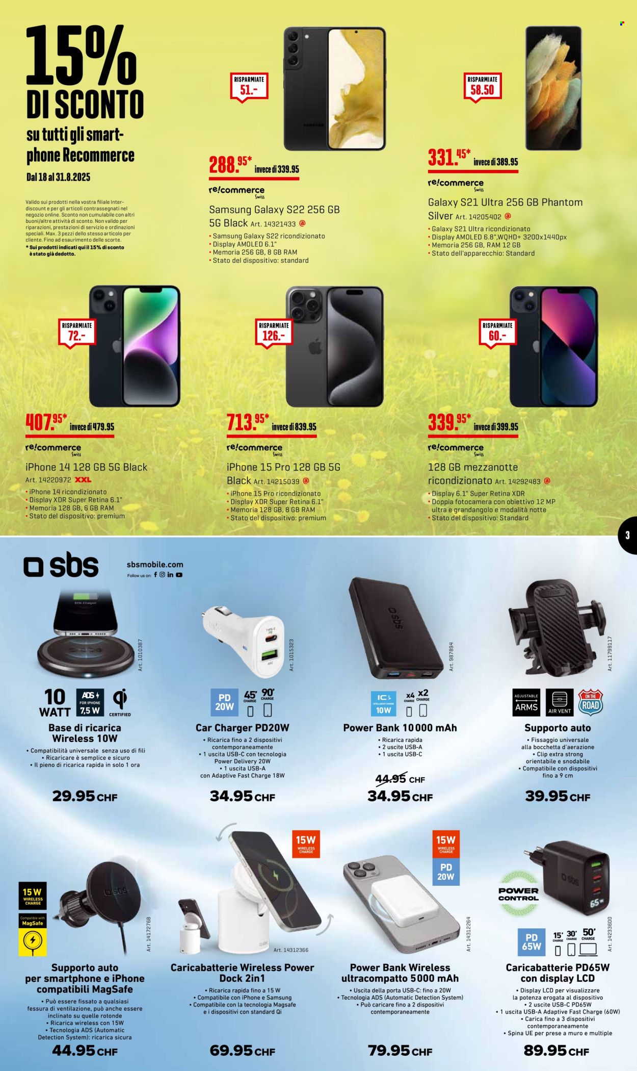 Catalogue Interdiscount - 18.8.2025 - 31.8.2025. Page 3. Page 3