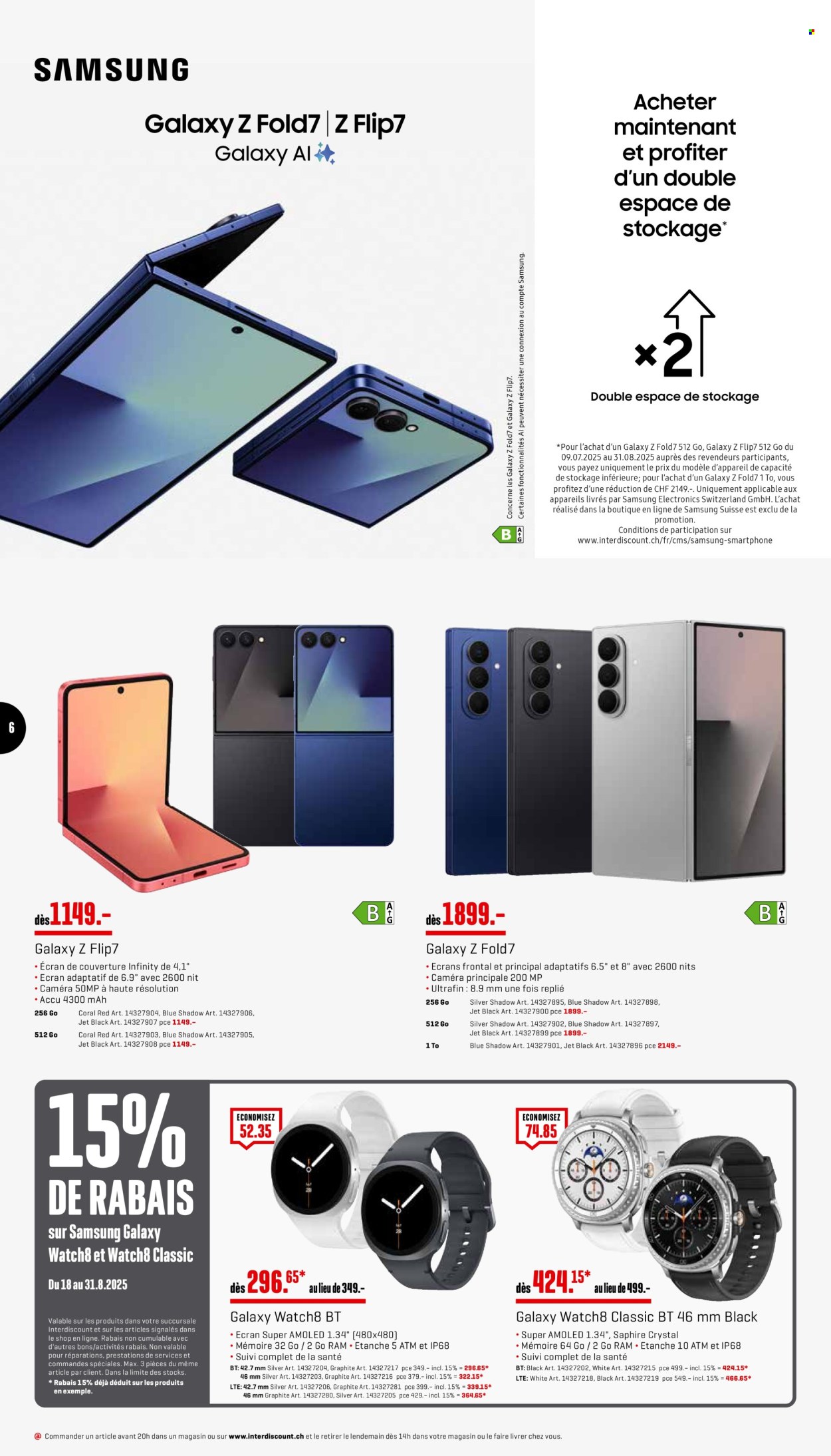 Catalogue Interdiscount - 18.8.2025 - 31.8.2025. Page 6. Page 6