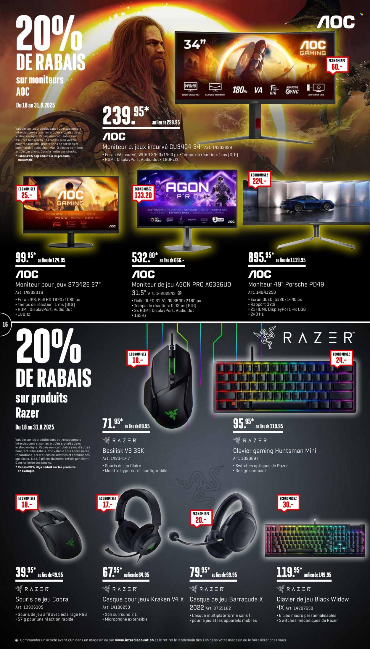 Catalogue Interdiscount - 18.8.2025 - 31.8.2025. Page 16. Page 16