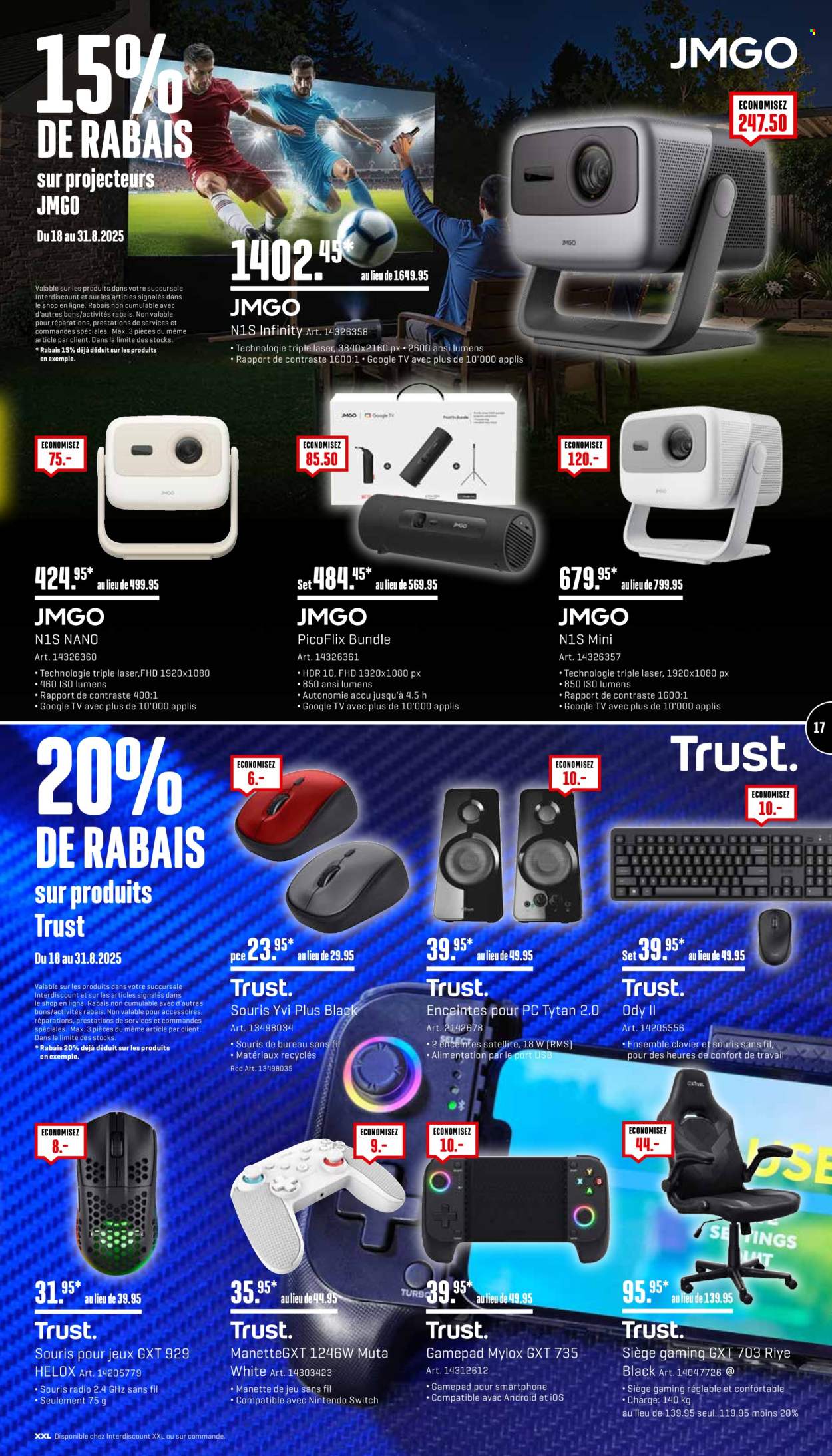 Catalogue Interdiscount - 18.8.2025 - 31.8.2025. Page 17. Page 17
