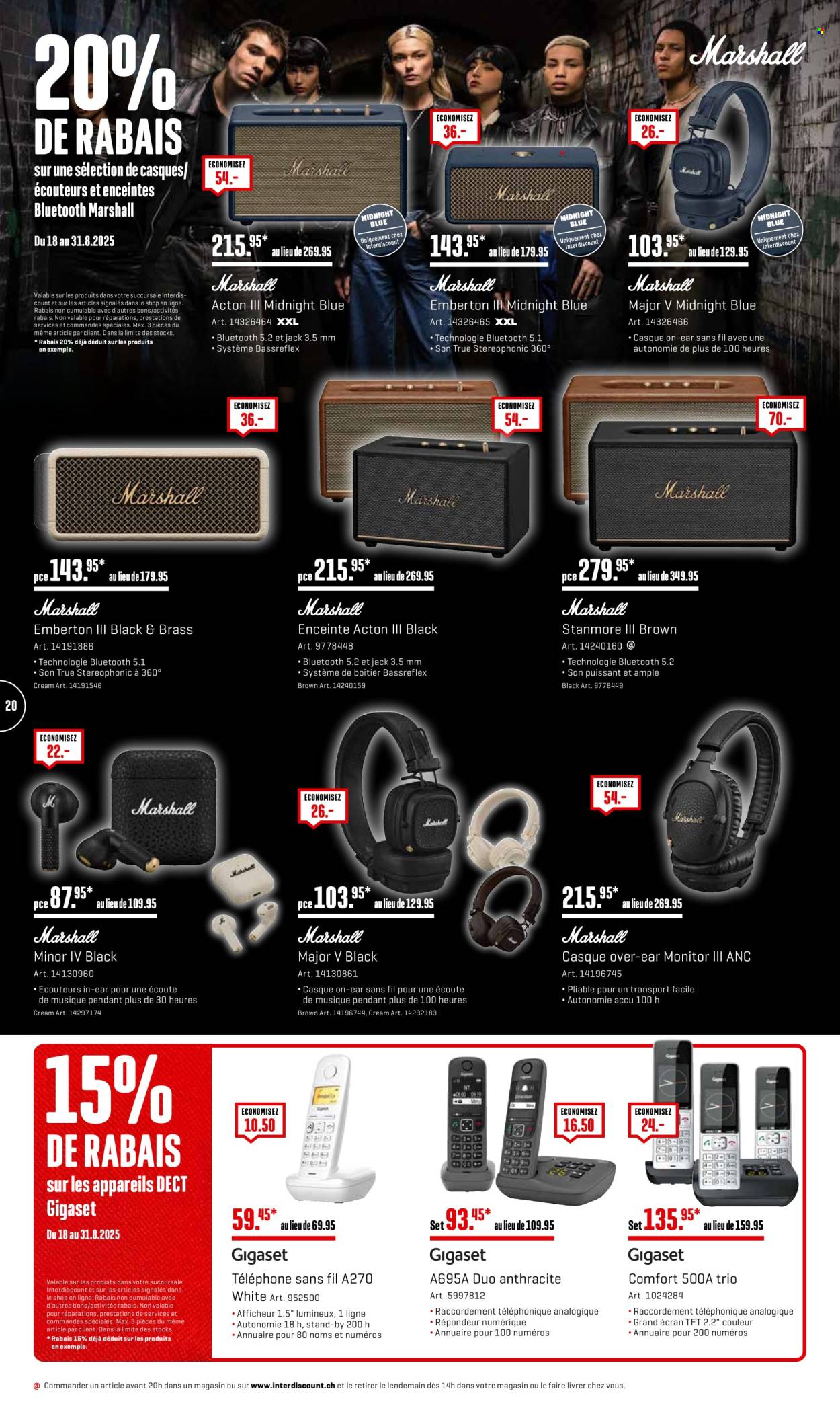 Catalogue Interdiscount - 18.8.2025 - 31.8.2025. Page 20. Page 20